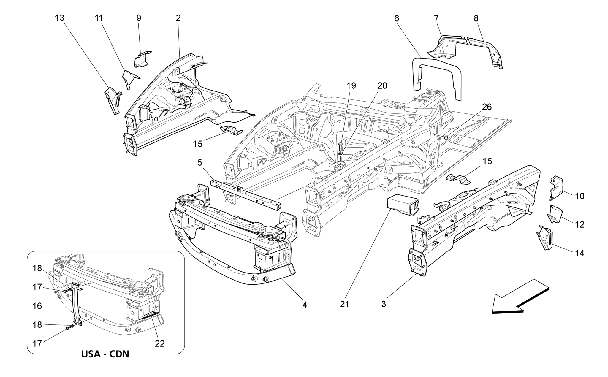 827.01.00-ENGINE COVER WITH INSP. COVER