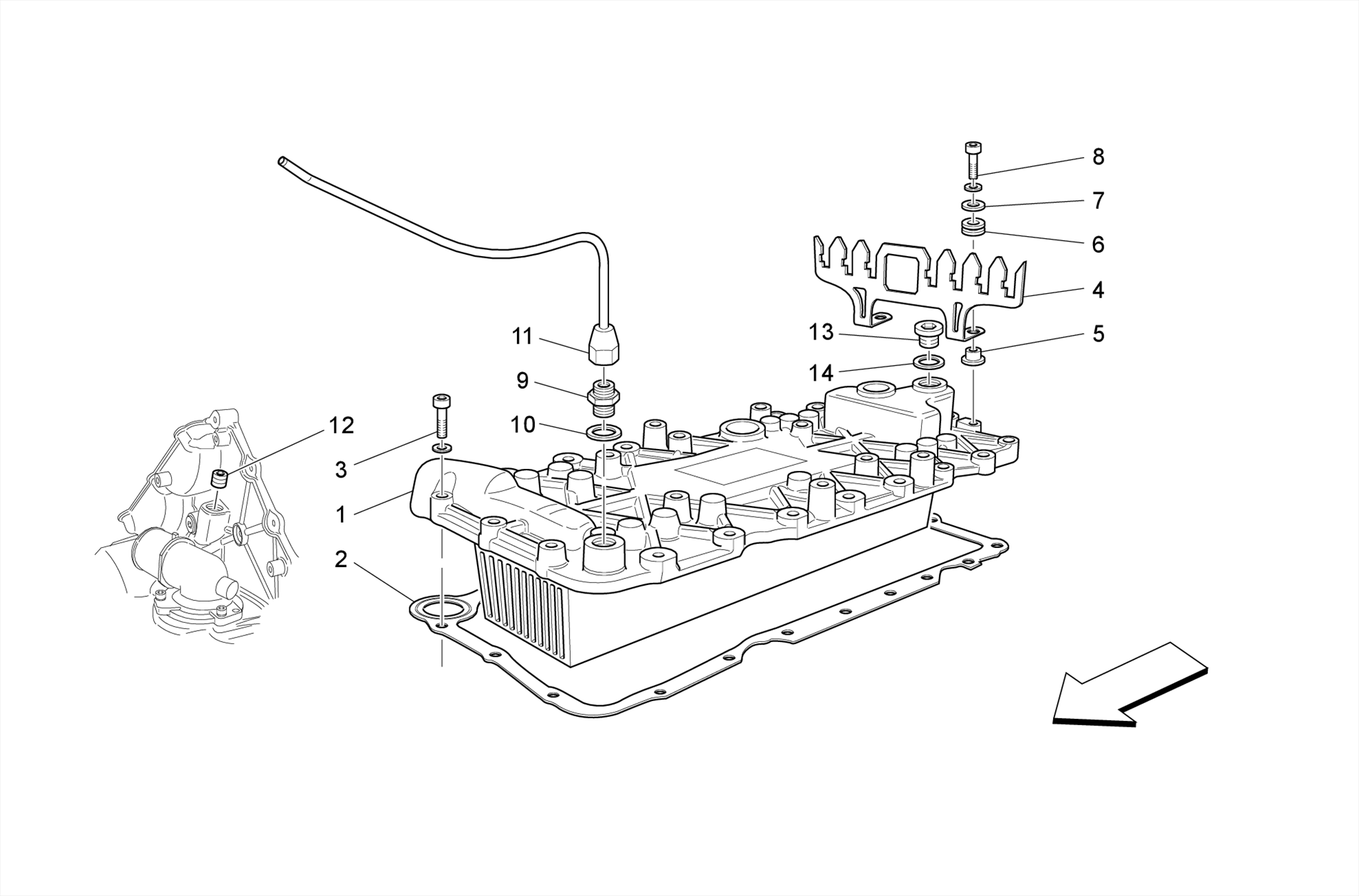 INSTRUMENT HOUSING FOR REV COUNTER AND DAILY DISTANCE RECORDER