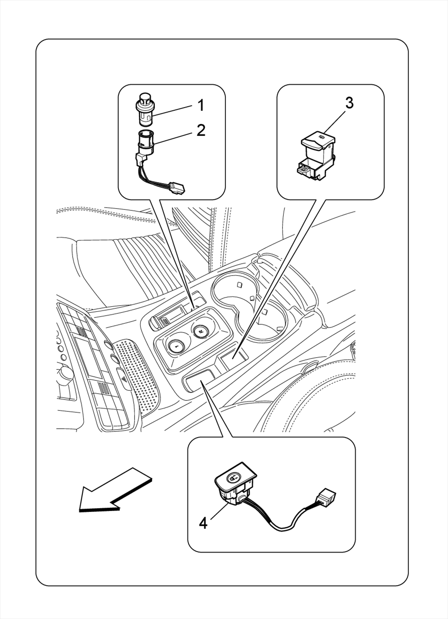 907.02.00-PUSHBUTTON FOR TYRE PRESSURE WARNING