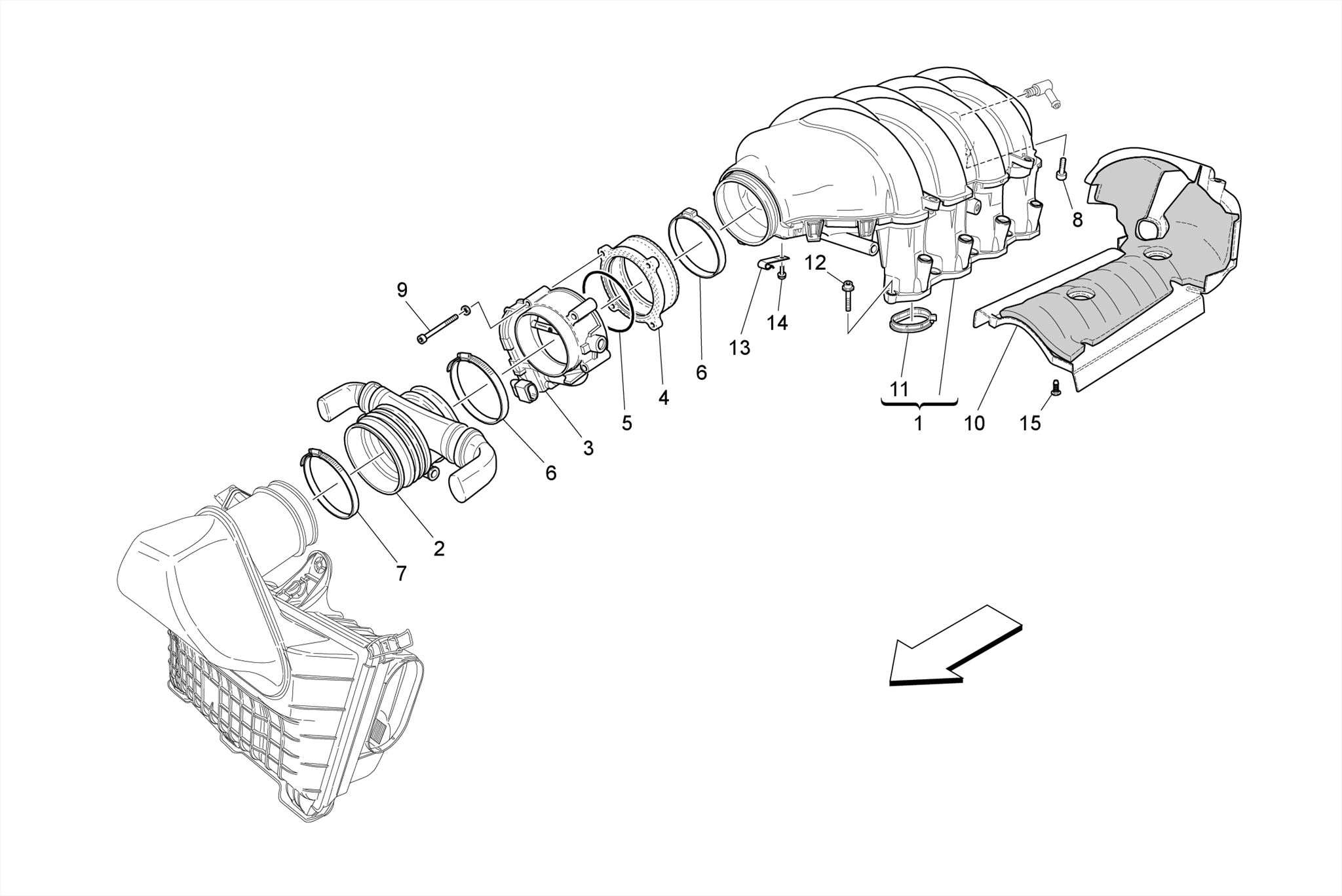 133.01.00-AIR FILTER WITH CONNECTING PARTS