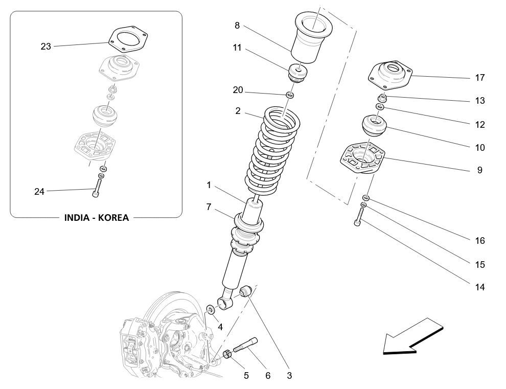 505.02.00-WHEEL HUB WITH BEARING AND CONTROL ARM