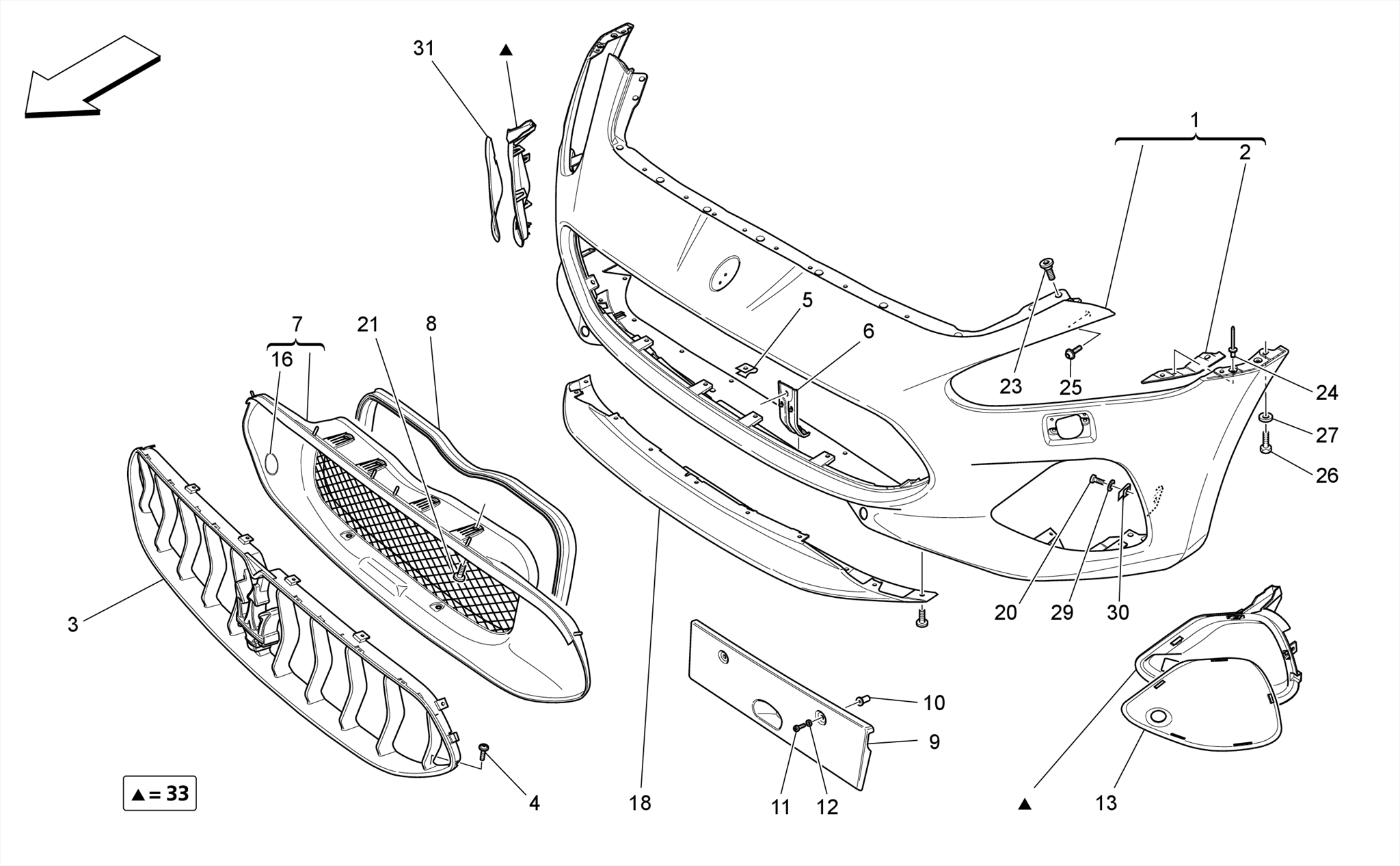 947.02.00-SINGLE PARTS FOR INTERIOR AND READING LIGHT