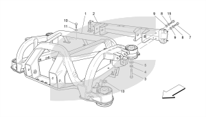 505.04.00-SUSPENSION SUB-FRAME REAR